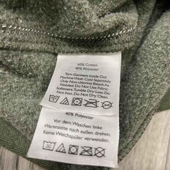 EDDIE BAUER 1/4 Zip Collared Green Pullover Knit Sweater Men's Size XL - Picture 4 of 8